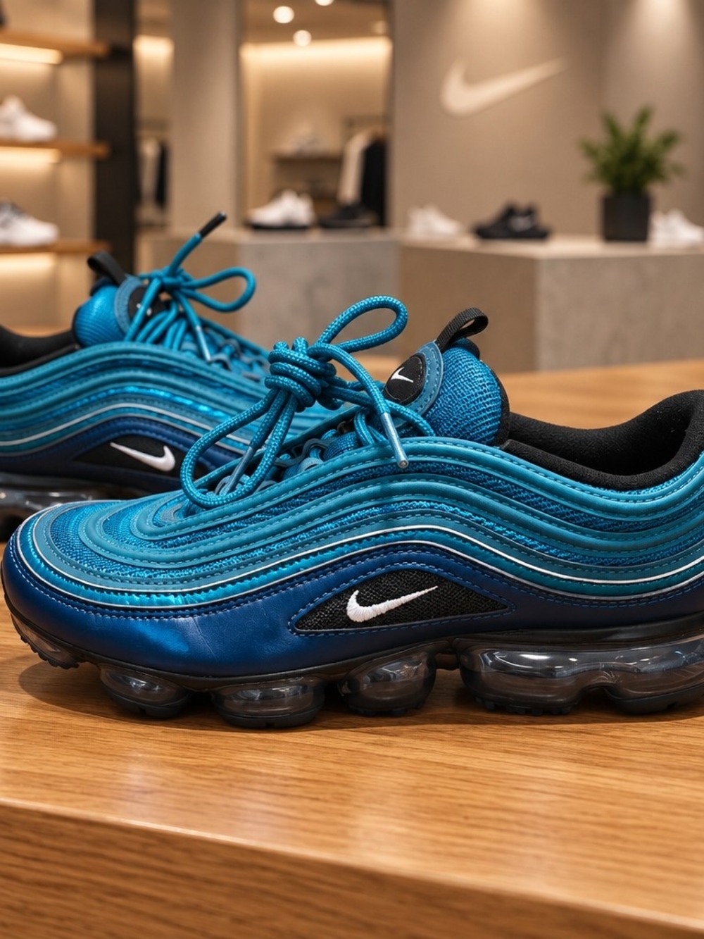 Nike Air Vapormax 97 Dark Sea Blue Leather (AO4542-901) Women’s Size 9.5